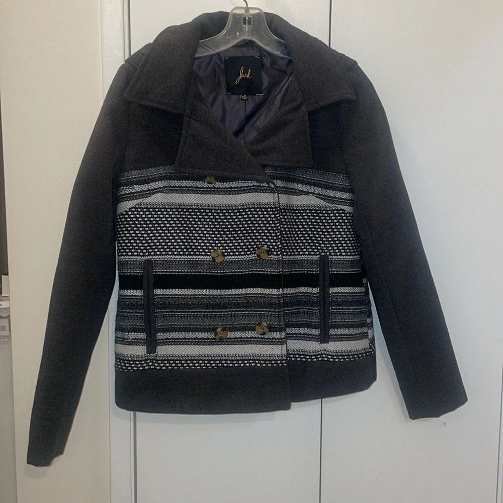 Jack by bb Dakota grey western wool coat size small